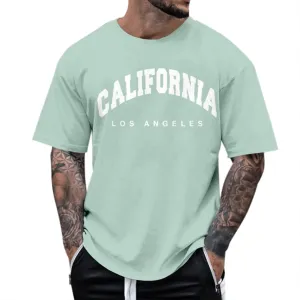 ZYXTIM Mens T Shirrs Classic Graphic Short Sleeve Crew Neck Summer Casual Tee Solid Color Hip Hop Trendy Loose Tops Plus Size